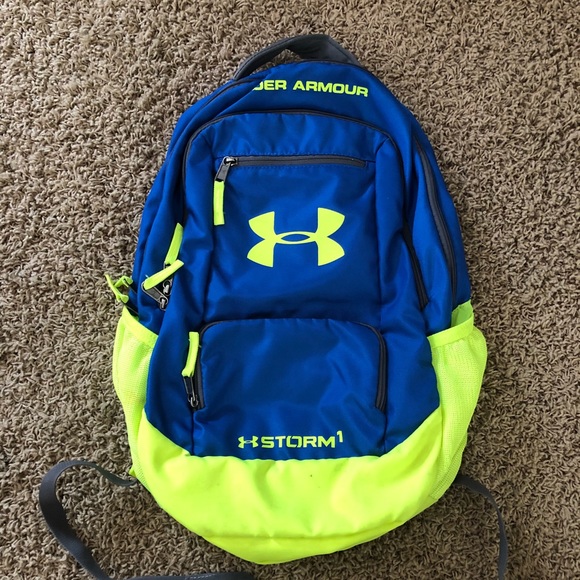 yellow under armour backpack